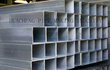 China Galvanized Weld Rectangular Steel Tube Cold Drawn with Normal Carbon Steel , ASTM-A53 BS1378 supplier