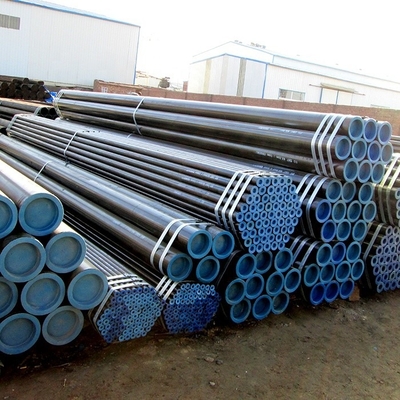 Phosphating Industrial Seamless Steel Fluid Pipe Thickness 0.8mm ST35