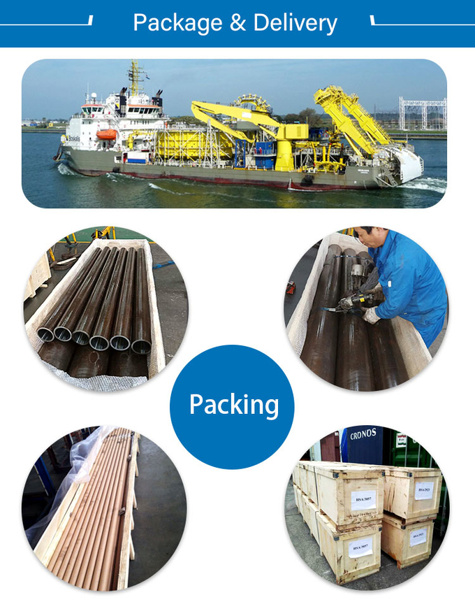 Tubulações sem emenda de aço inoxidável de ASTM 304/316/316L e tubos 1