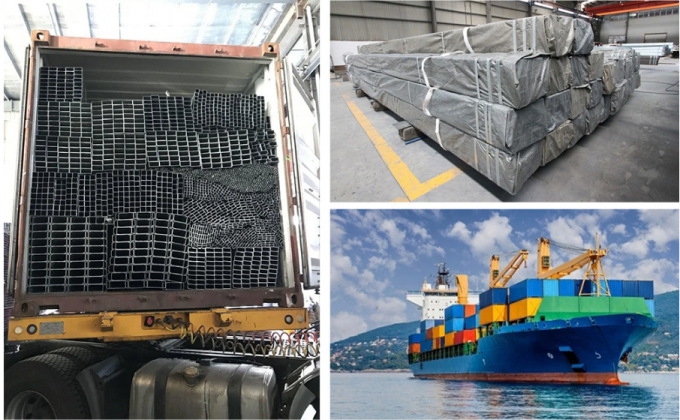 Q345 le tube en acier 1 a soudé de tuyau d'acier au carbone doux sans couture/tuyau d'acier noir de place d'ERW /Rectangular